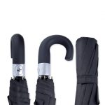 Alu-Light Pocket Umbrella with hook handle – 1005-01 (black)