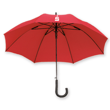 Regenschirm/Werbeschirm in Sparkassenrot | Strimaxx