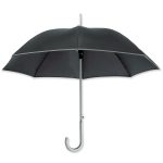 Dieser reflektierender Regenschirm mit dem eigenen Firmenlogo oder Werbeslogan bedruckbar.