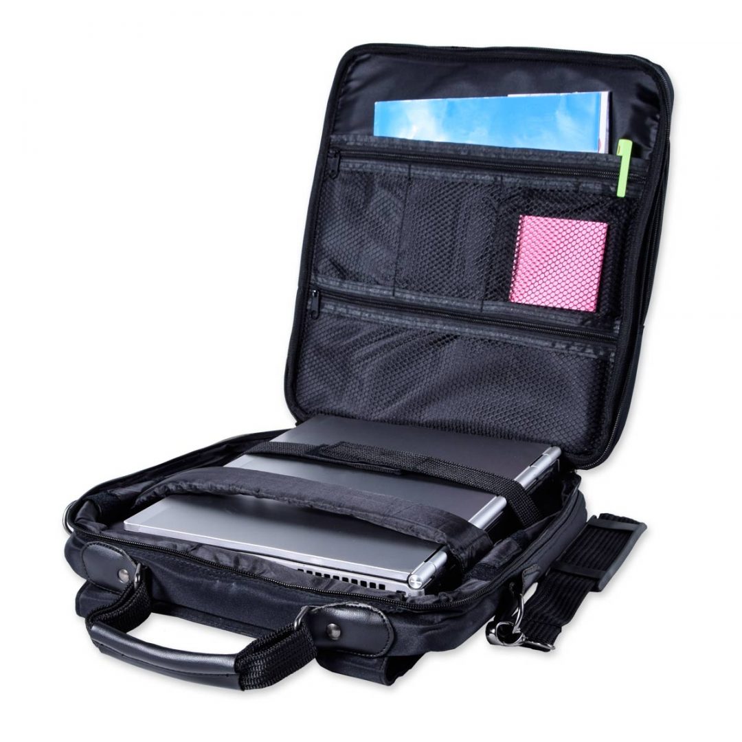 Notebook Bag – 8808-01 (approx. 33 x 36 x 12 cm, black)